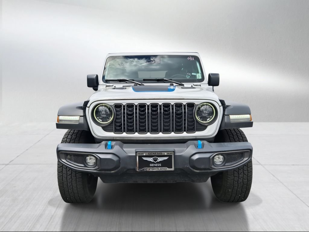 Used 2024 Bright White Clearcoat Jeep Rubicon 4xe image 8