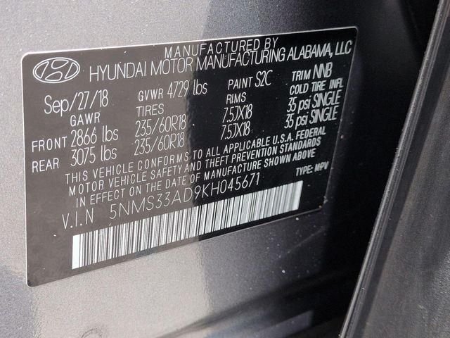 Used 2019 Gray Hyundai SEL Plus image 23