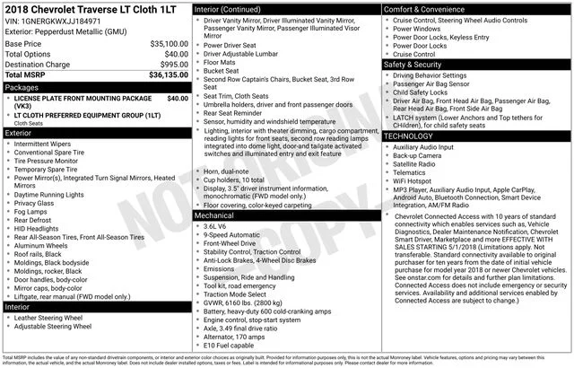 Used 2018 Gray Chevrolet LT image 40