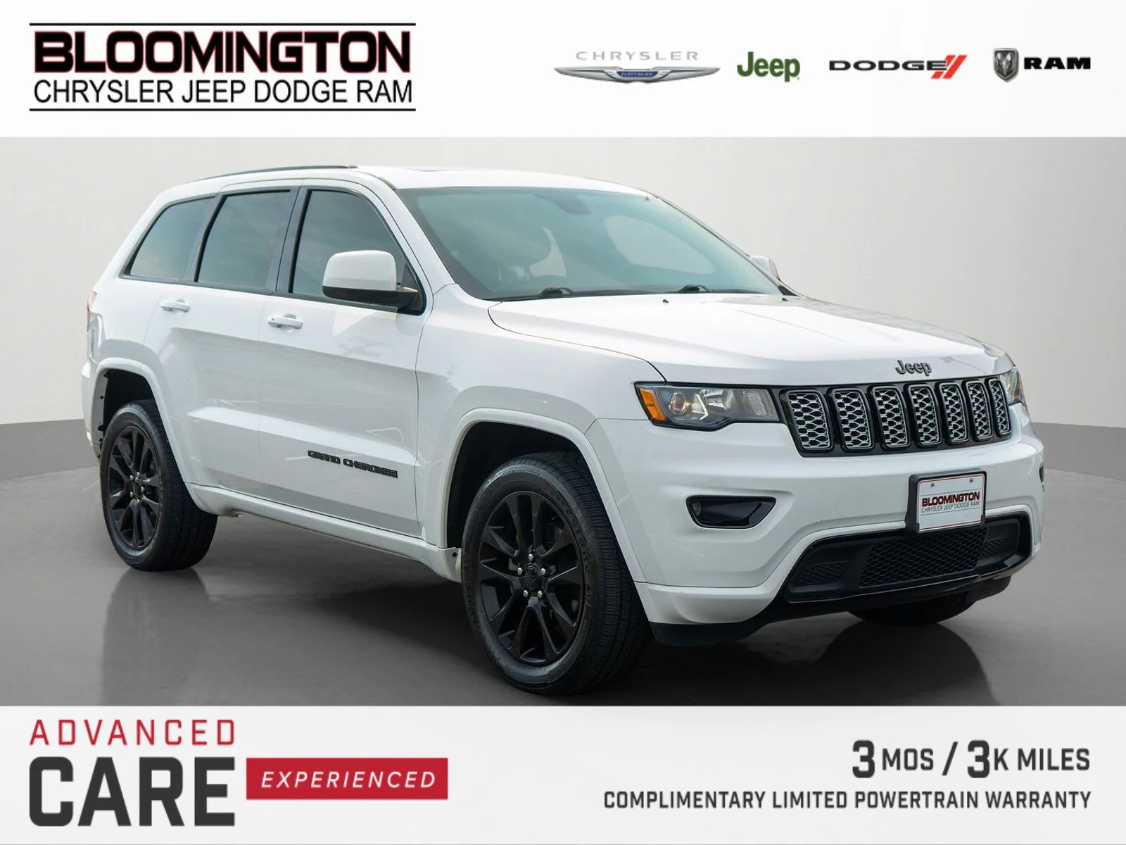 Used 2019 Bright White Clearcoat Jeep Altitude image 1