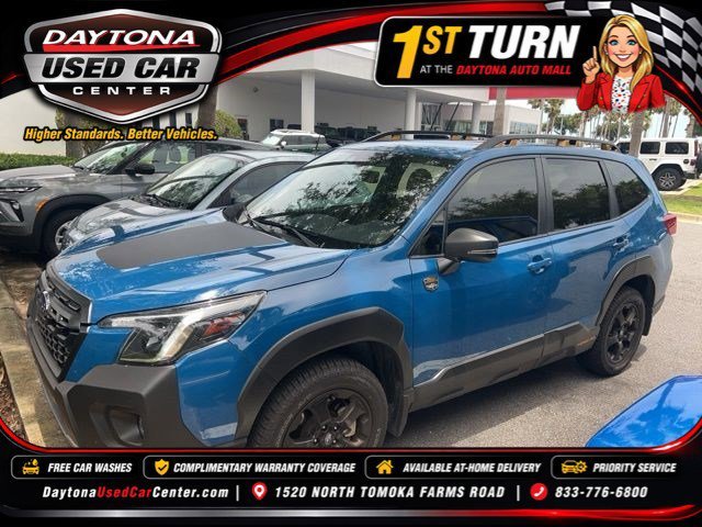 Used 2025 Blue Subaru Wilderness image 1