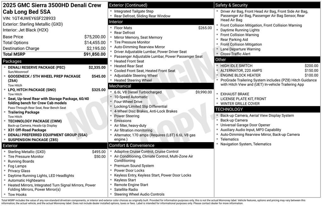 2025 GMC Sierra 4WD Crew Cab Long Box DRW Denali's photo