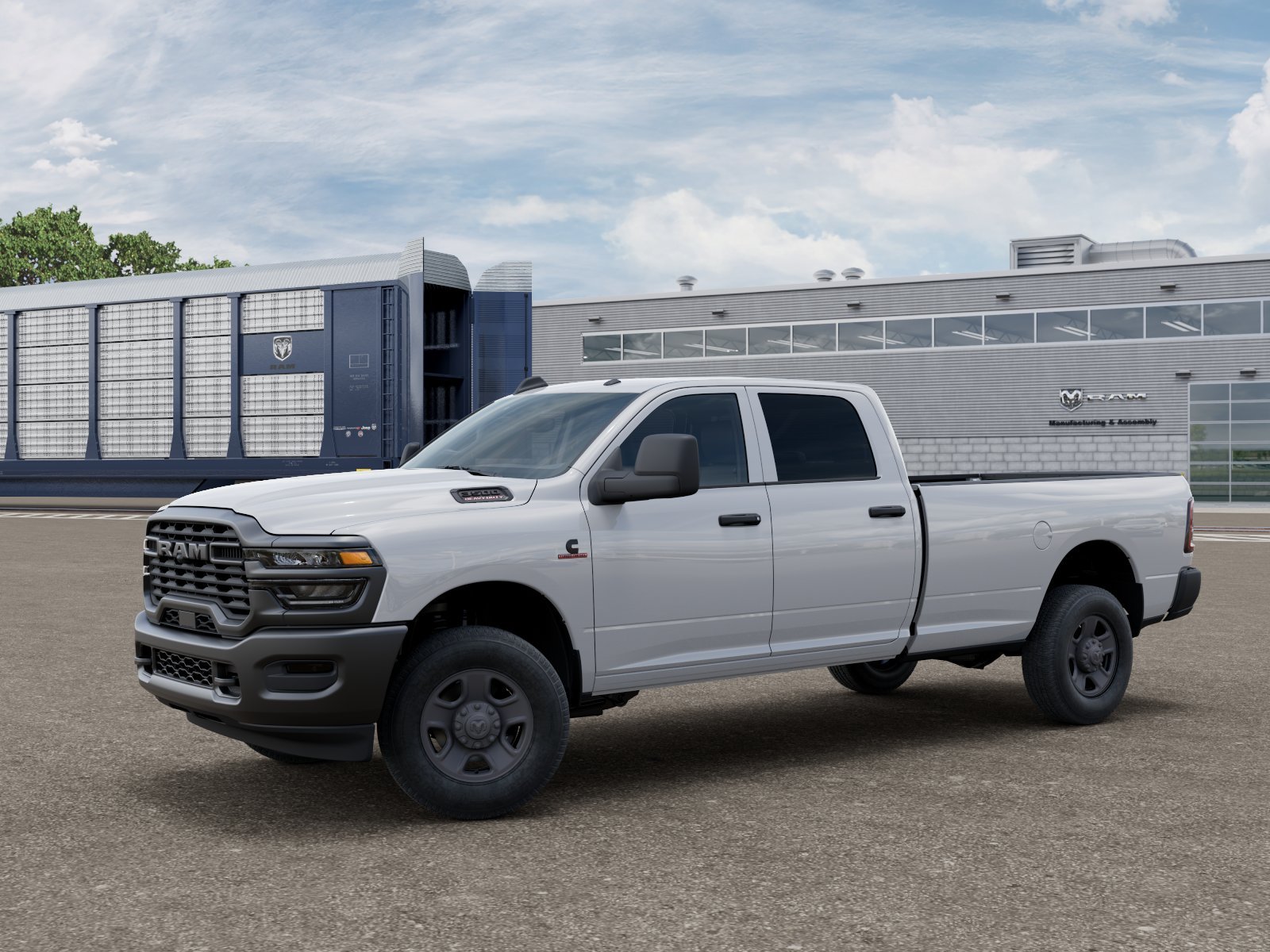New 2026 Bright White Clear-Coat Exterior Paint RAM TRADESMAN image 1