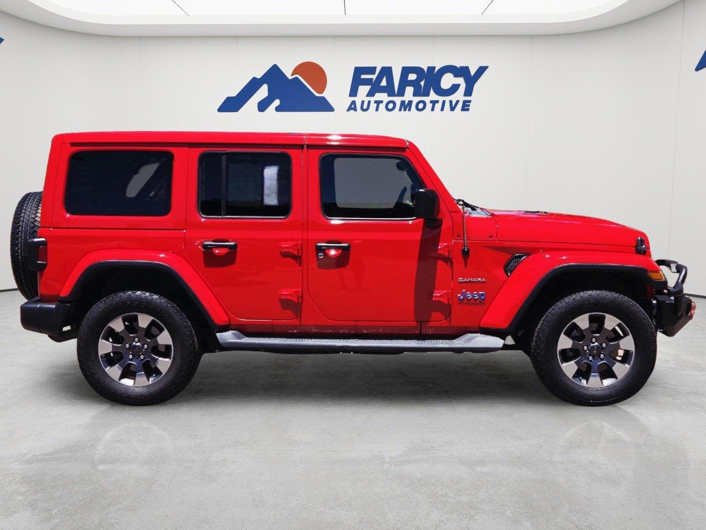 Used 2020 Firecracker Red Clearcoat Jeep Sahara image 4