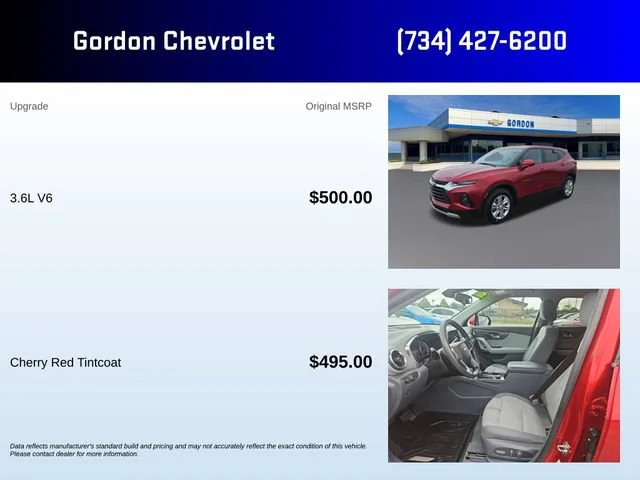Used 2021 CHERRY RED TINTCOAT Chevrolet LT image 5