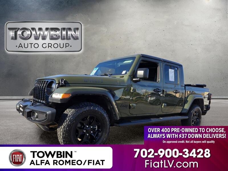 Used 2021 Green Clearcoat JEEP WILLYS 4X4 image 1