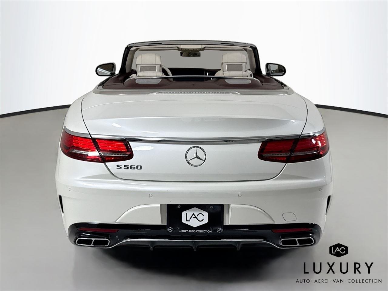 Used 2019 designo Cashmere White Magno (Matte Finish) Mercedes-Benz S 560 Cabriolet | AMG® Line | Premium Pkg | Driver Assist Pkg image 7