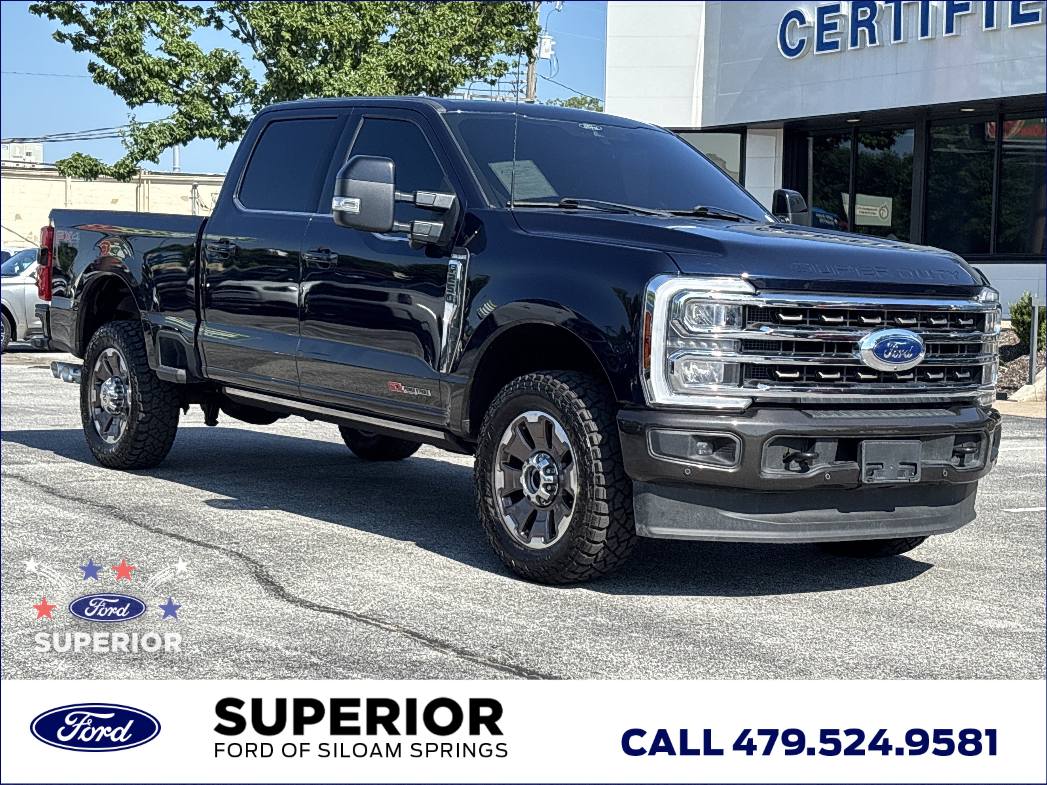 Used 2024 Antimatter Blue Metallic Ford King Ranch CrewCab 4WD image 1