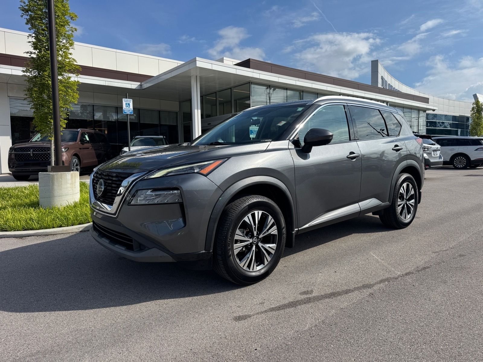 Used 2021 Gun Metallic Nissan SV image 1