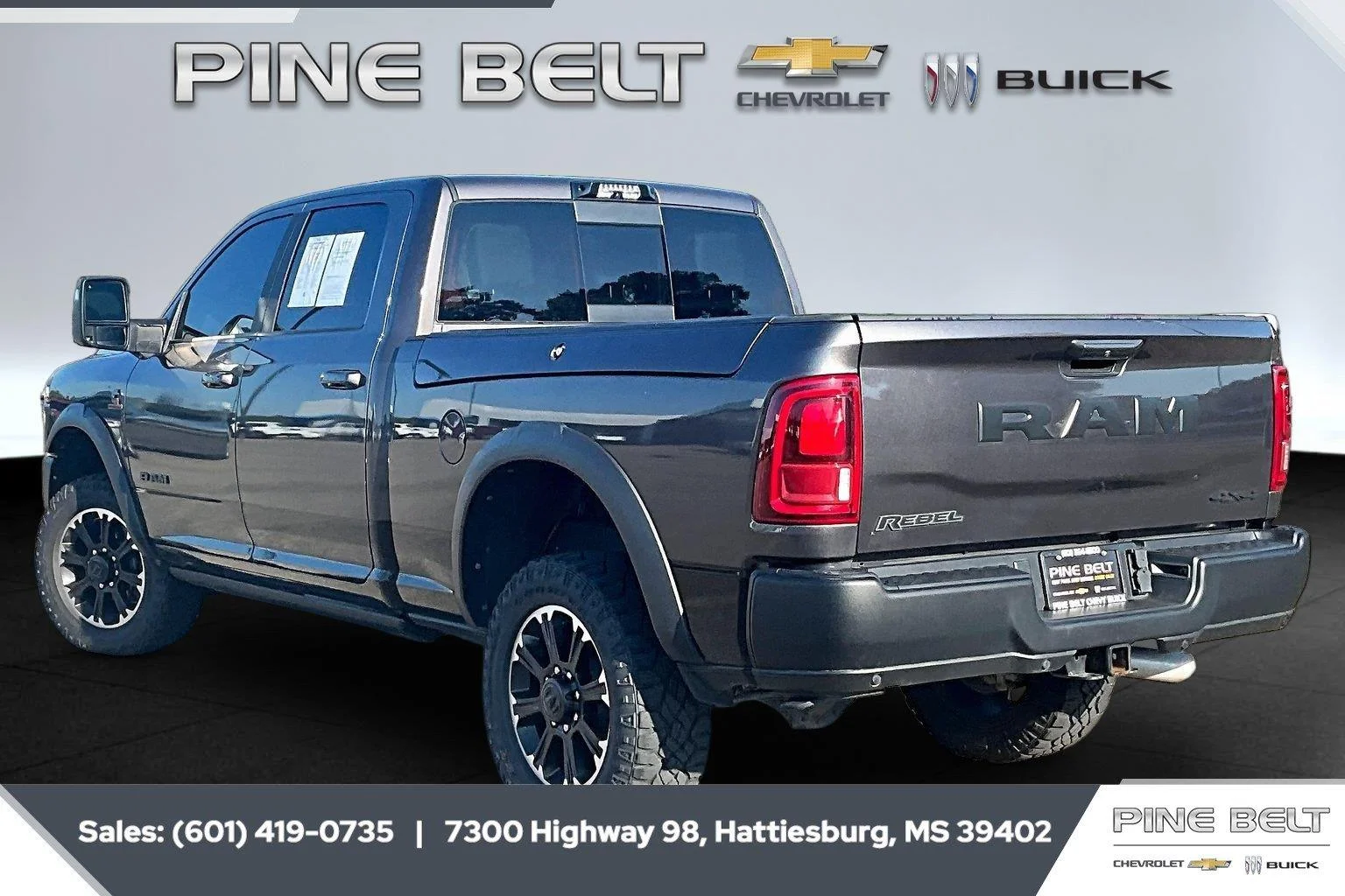 Used 2025 Granite Crystal Metallic Clearcoat Ram Rebel image 2