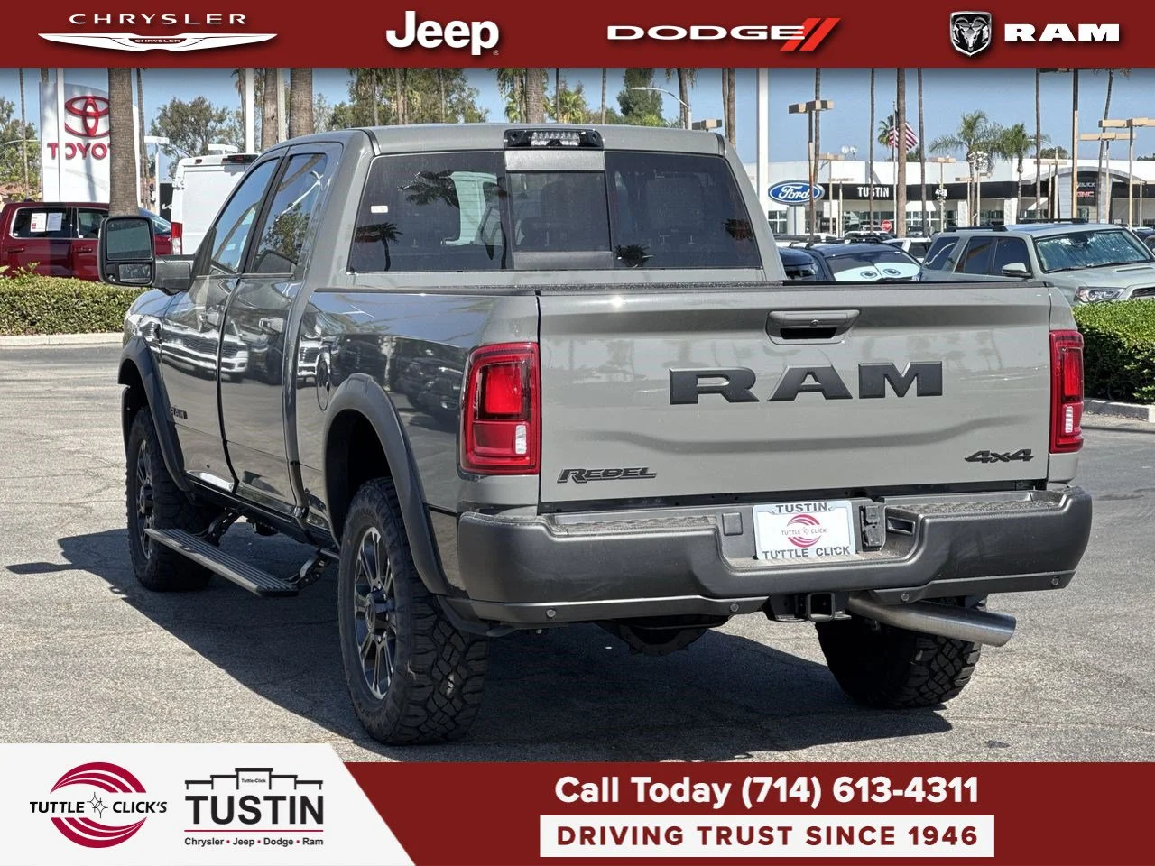 New 2027 Ceramic Gray Clear-Coat Paint RAM Rebel image 12