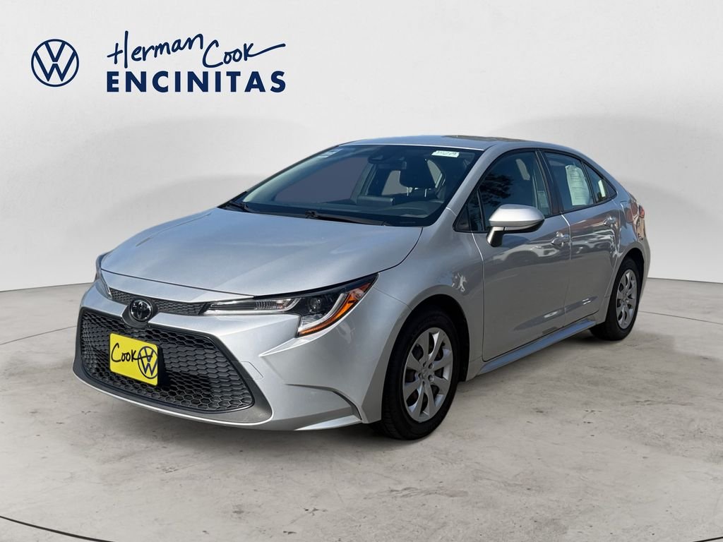 Used 2022 Classic Silver Metallic Toyota LE image 1