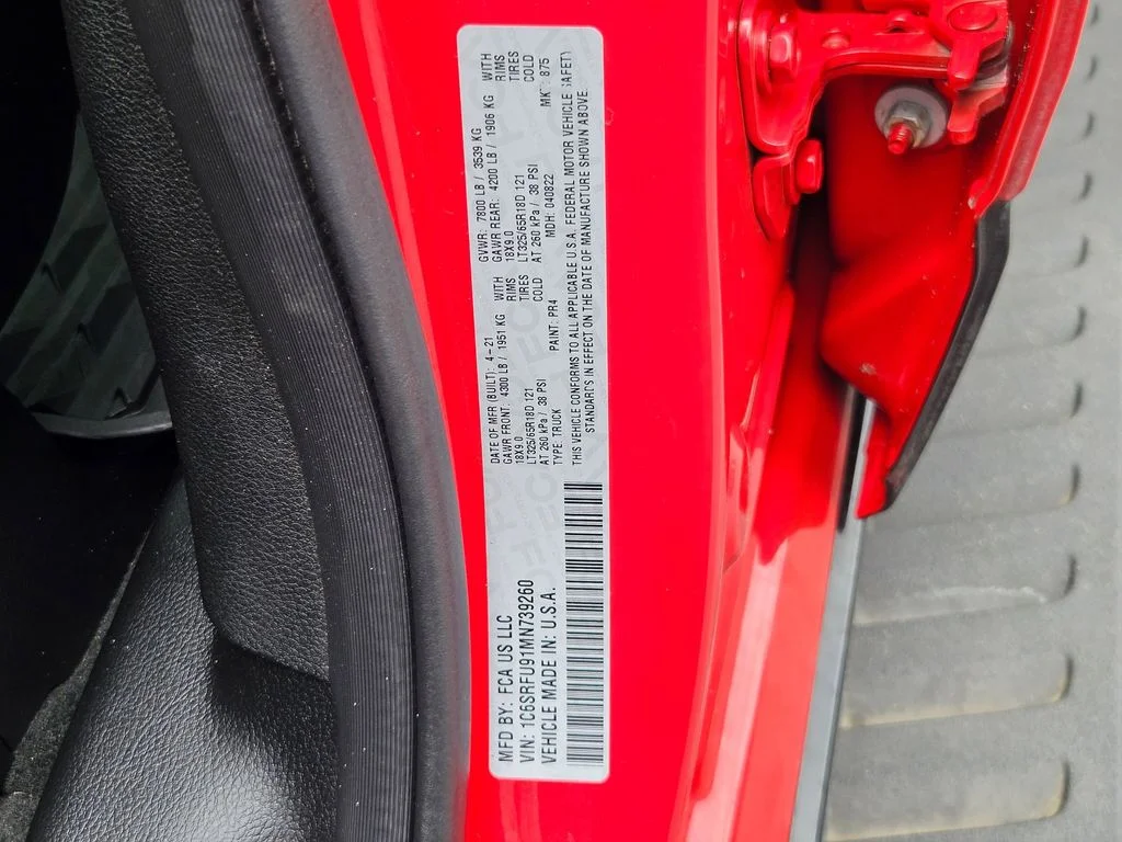 Used 2021 Flame Red Clearcoat Ram TRX image 35