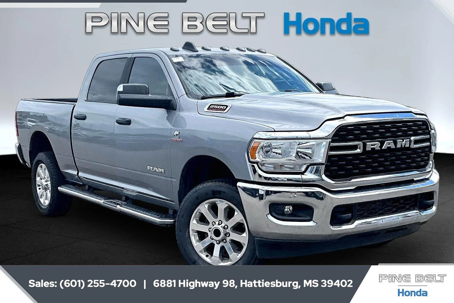 Used 2022 Billet Silver Metallic Clearcoat Ram Big Horn image 1