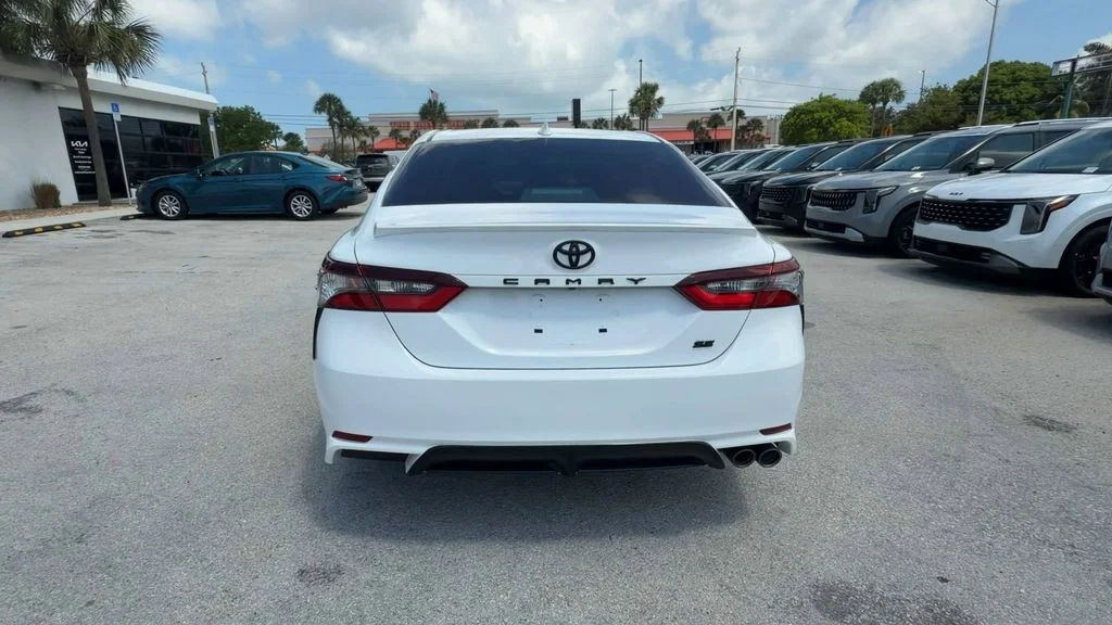 Used 2021 White Toyota SE image 7