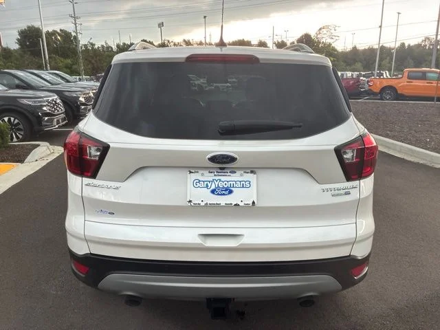 Used 2019 White Platinum Tri-Coat Metallic Ford Titanium image 6