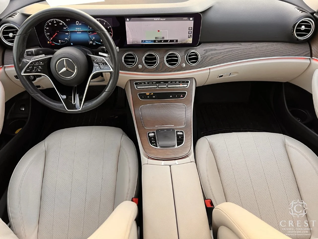 Used 2021 White Mercedes-Benz E 350 4MATIC® image 9
