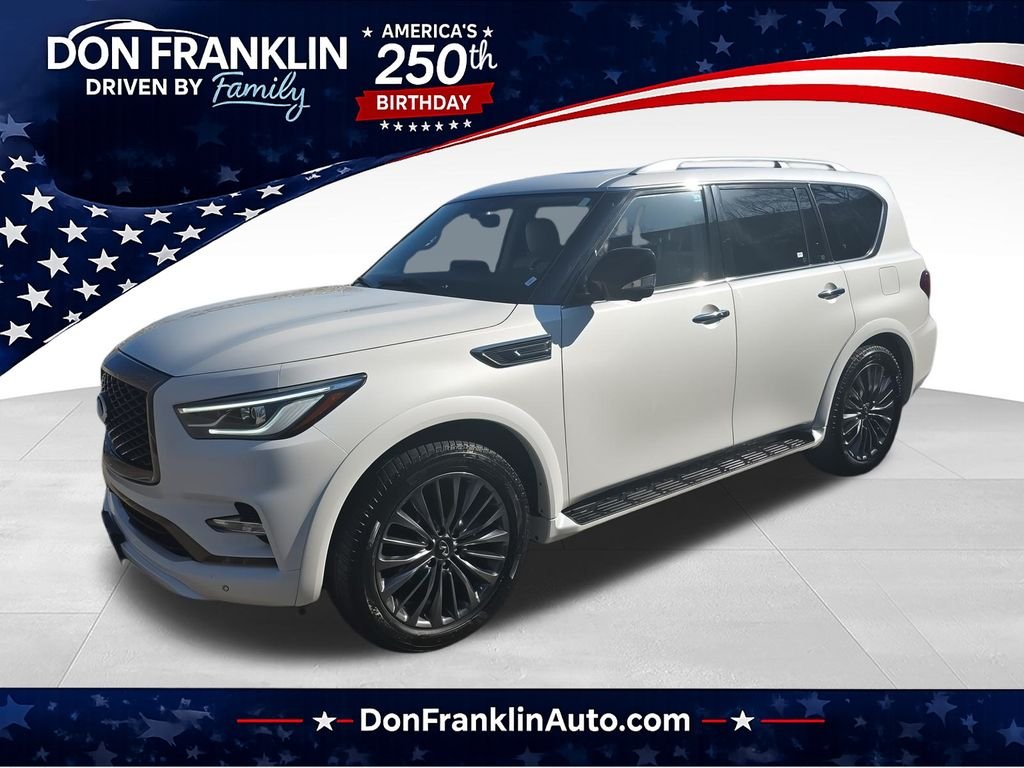 Used 2022 White INFINITI Premium Select image 1