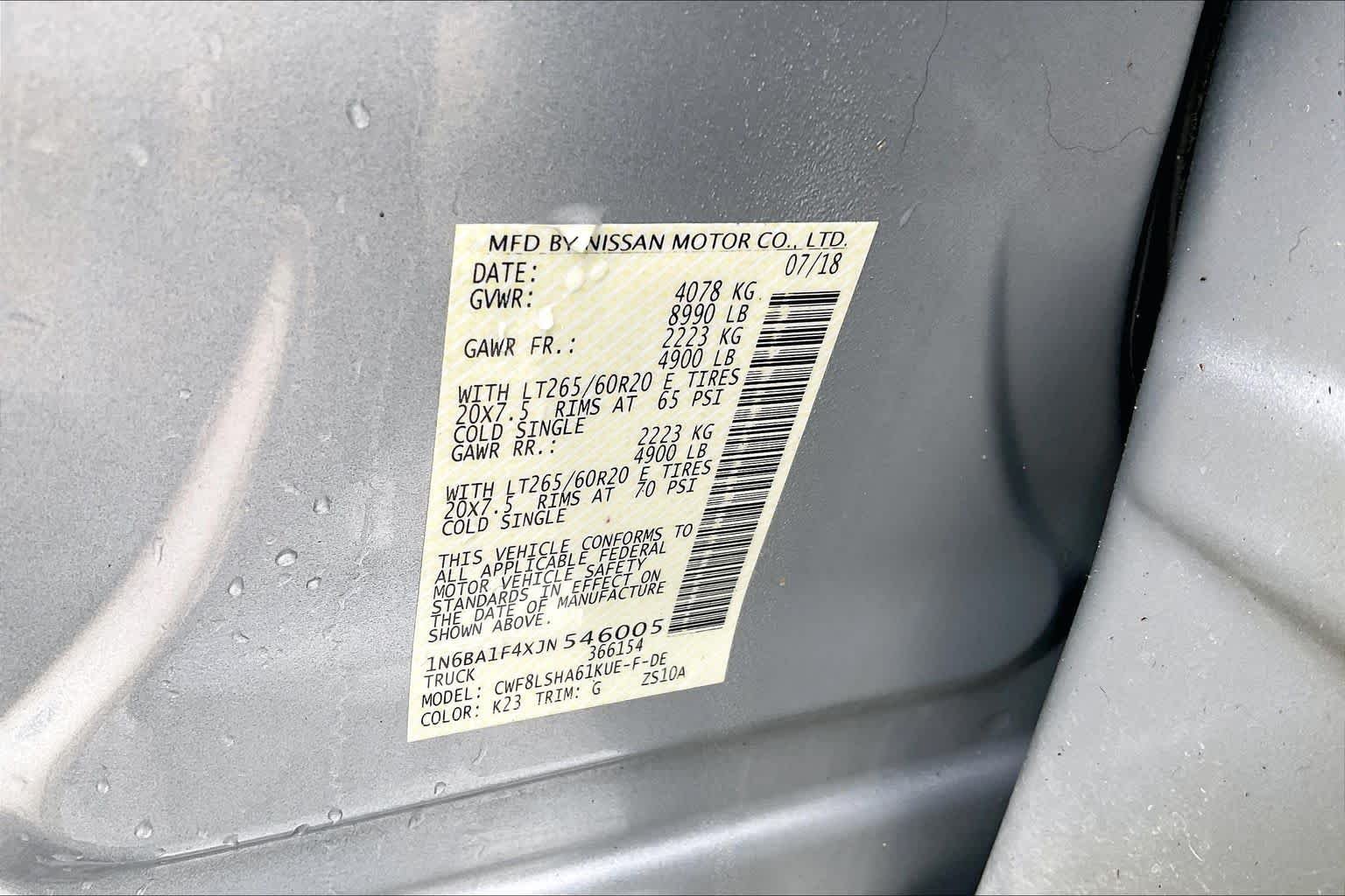 Used 2018 Brilliant Silver Nissan SV image 33