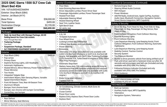 Used 2025 Black GMC SLT image 31
