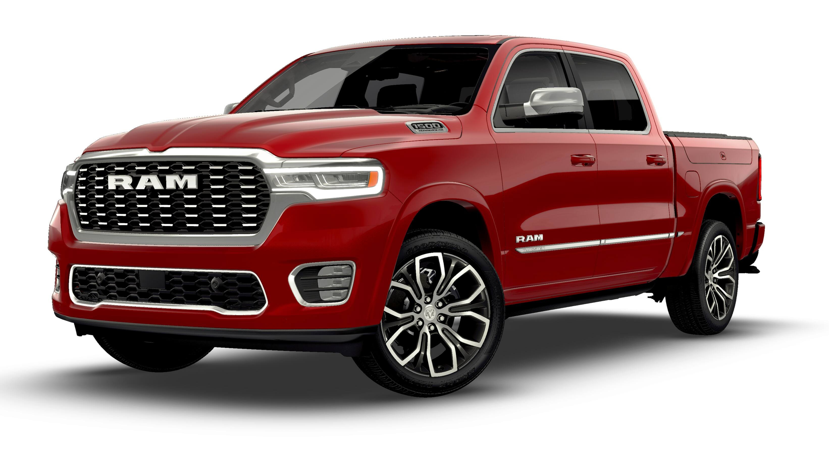 New 2026 Molten Red Pearl-Coat Exterior Paint RAM Tungsten image 13