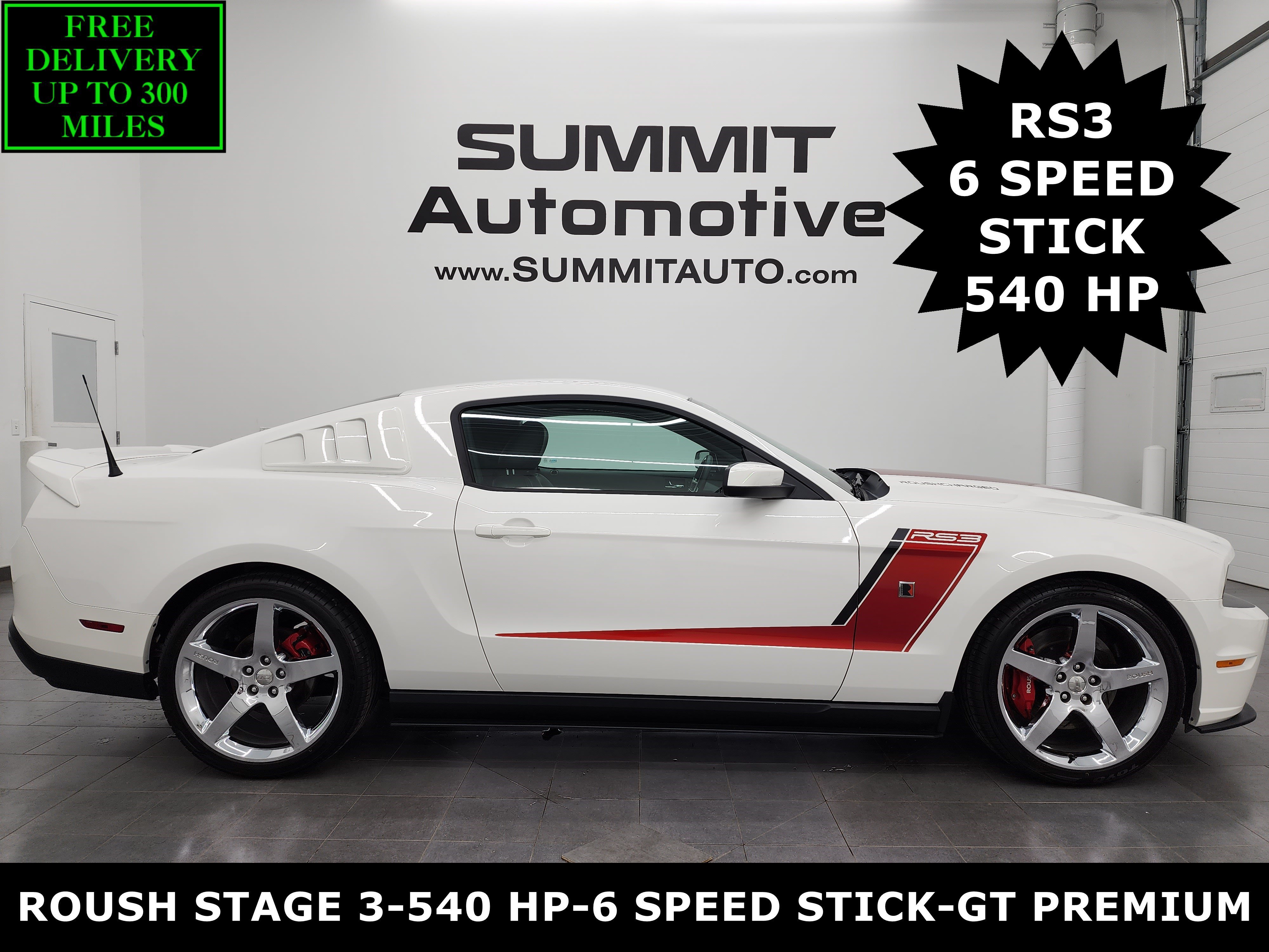 Used 2012 Performance White Ford GT Premium: GT PREMIUM-ROUSH STAGE 3-SUPERCHARGED-6 SPEED STICK-20 WHEELS-HID LIGHTS image 1