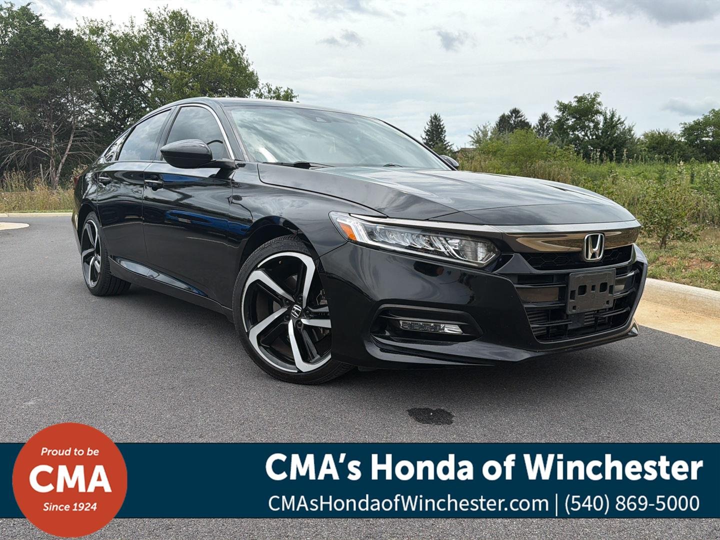 Used 2020 Crystal Black Pearl Honda Sport image 1