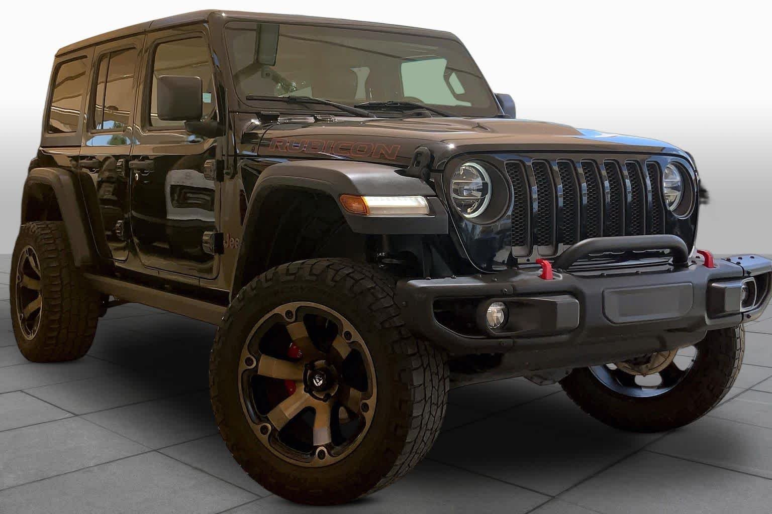 Used 2021 Black Clearcoat Jeep Unlimited Rubicon image 3
