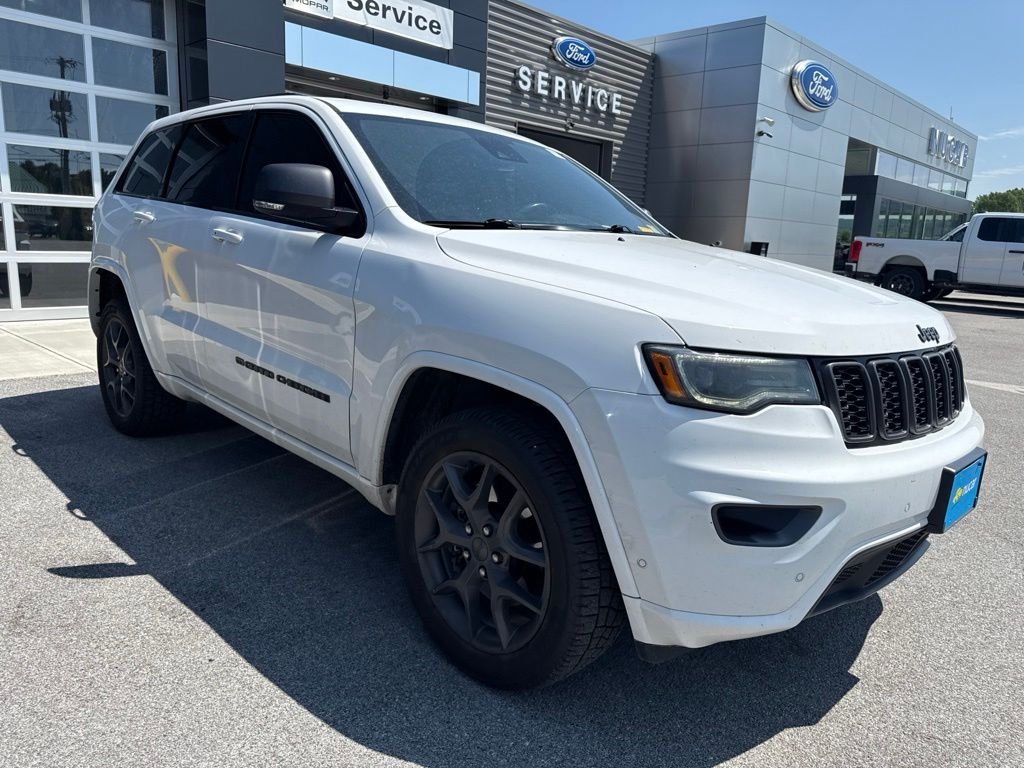 Used 2021 Bright White Clearcoat Jeep Limited image 8