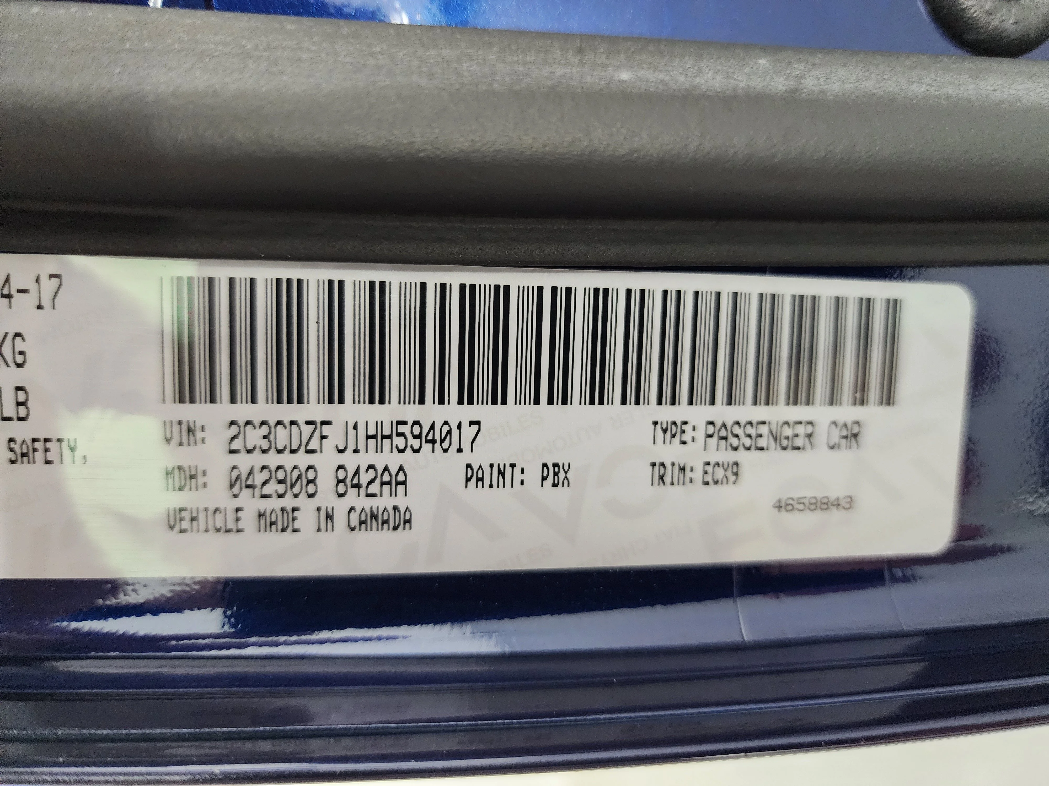 Used 2017 Contusion Blue Pearlcoat Dodge R/T image 79
