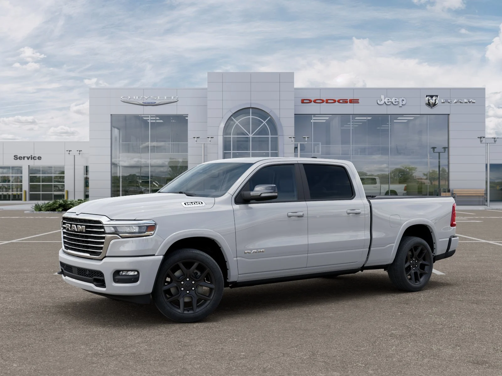 New 2026 Bright White Clear-Coat Exterior Paint RAM Laramie image 38