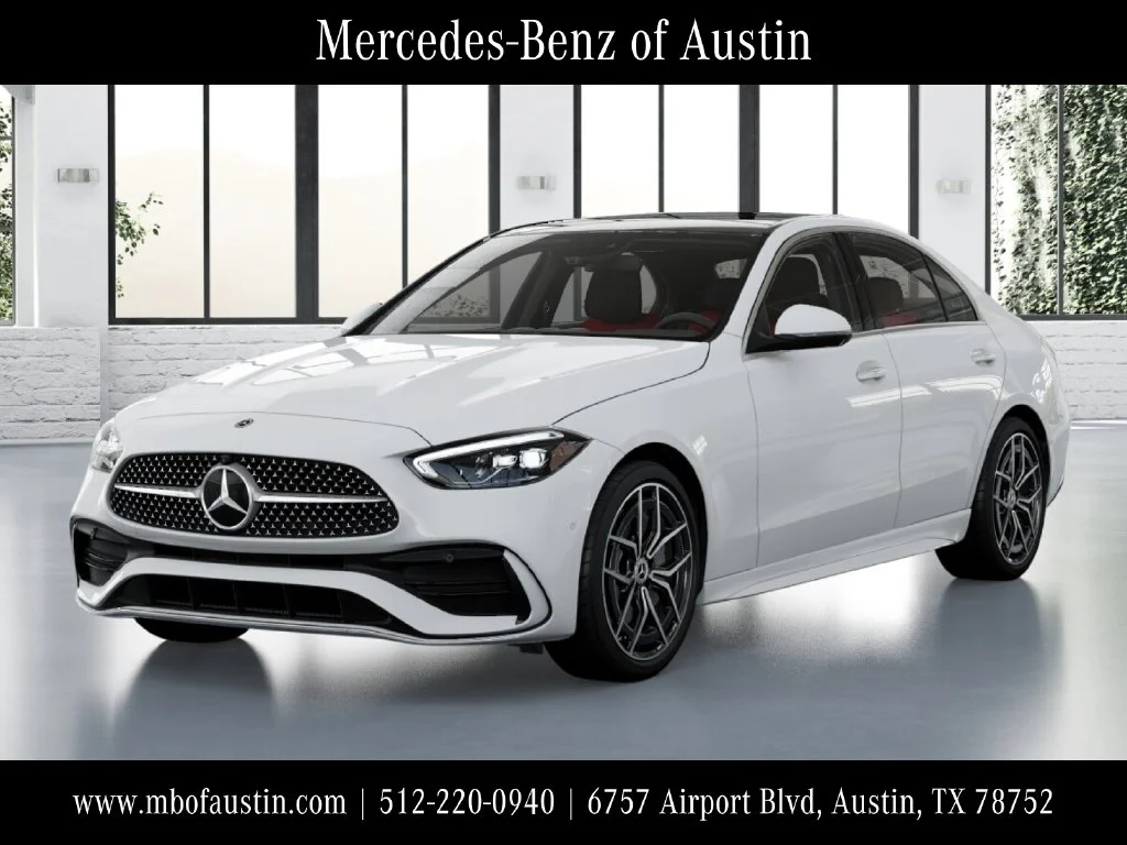 New 2027 White Mercedes-Benz C 300 image 1