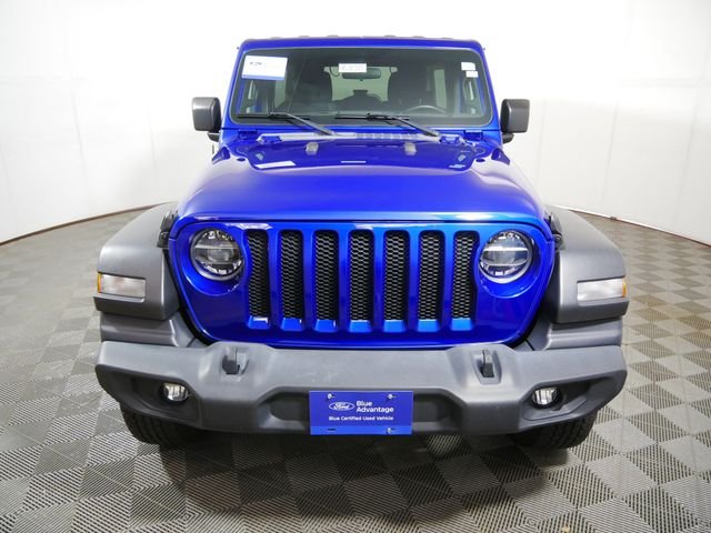 Certified Used 2020 Blue Jeep Unlimited Sport S image 3