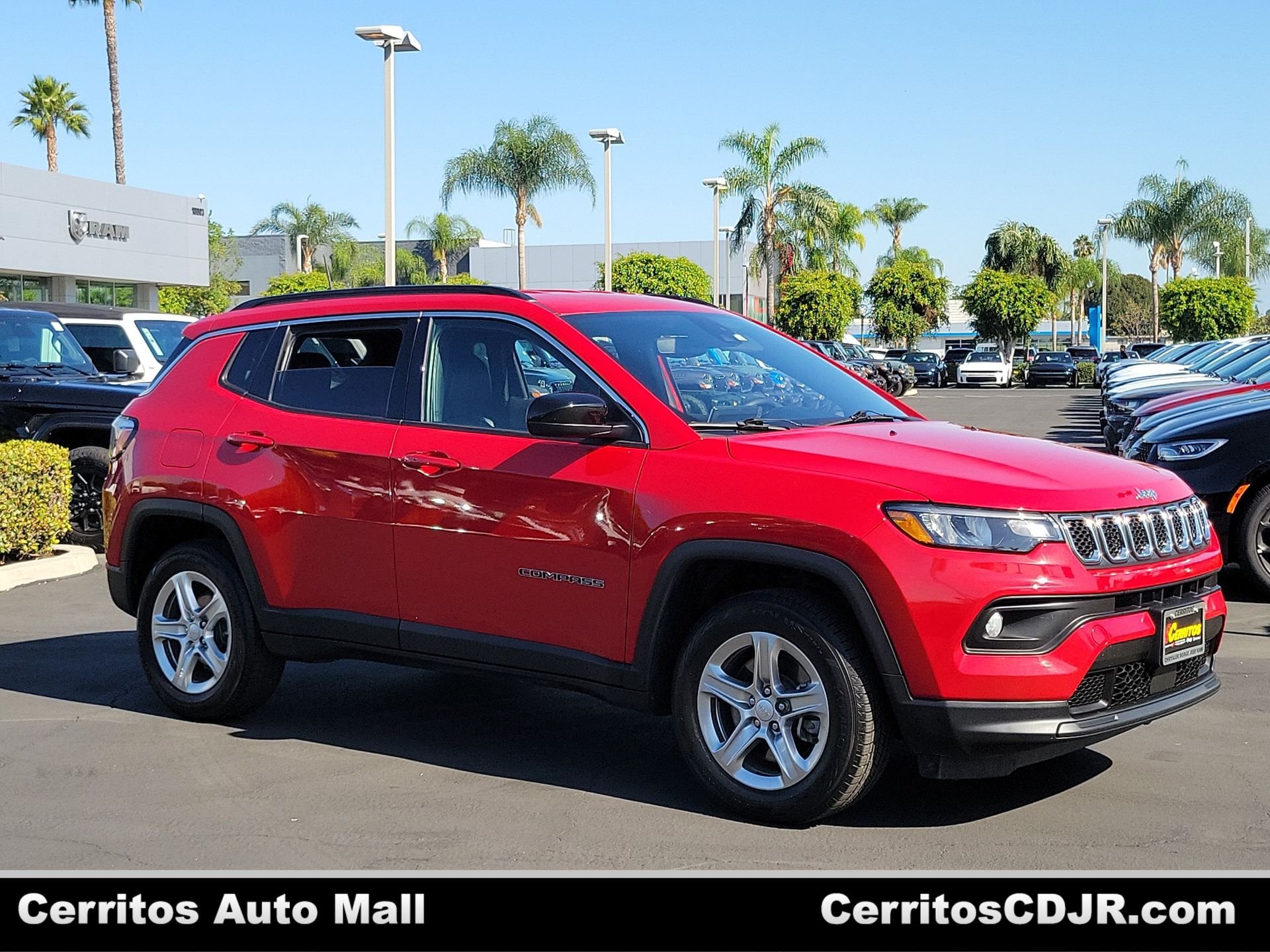Certified Used 2024 Red Jeep Latitude image 1