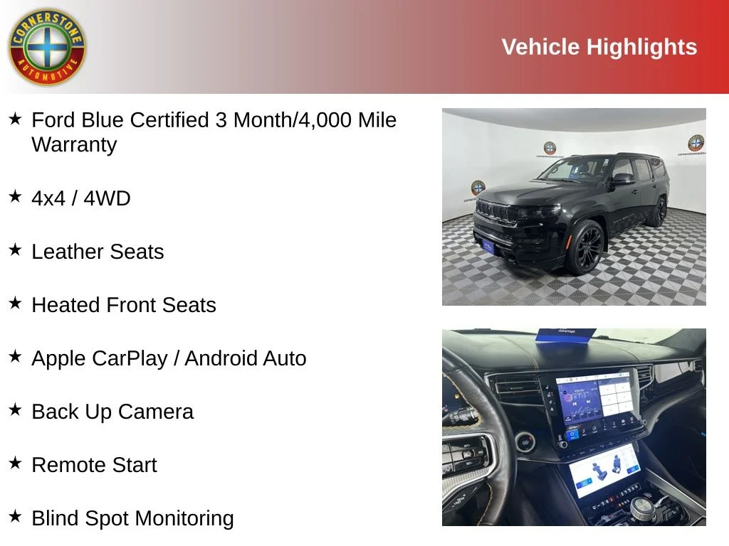 Used 2023 Jeep Grand Wagoneer Series III with VIN 1C4SJVGP5PS559516 for sale in Elk River, Minnesota
