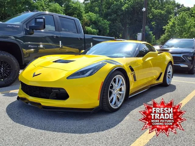 Used 2019 CORVETTE RACING YELLOW TINTCOAT Chevrolet Grand Sport 3LT image 1