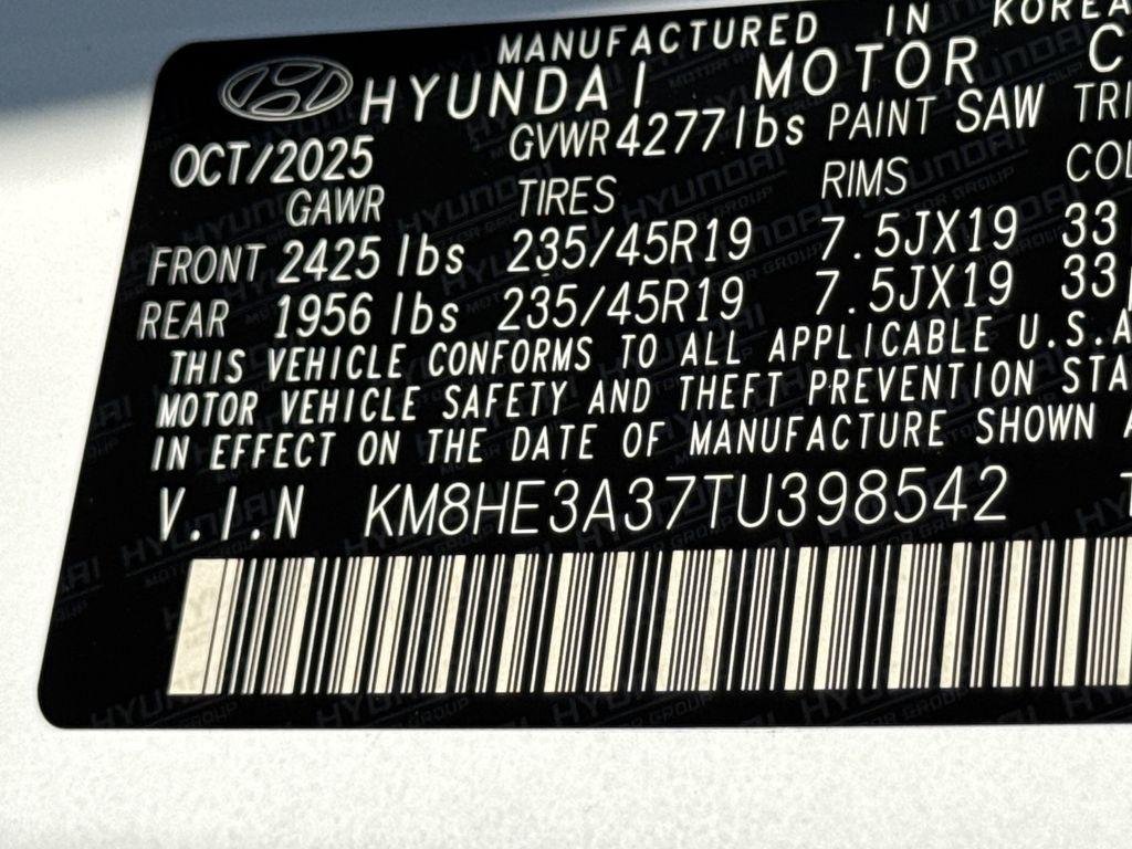 New 2026 White Hyundai Limited FWD image 17