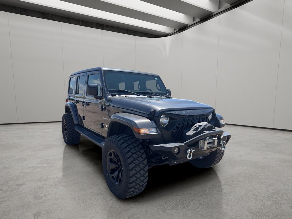 Used 2020 Granite Crystal Metallic Clearcoat Jeep Sahara image 7