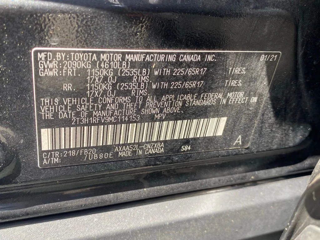 Used 2021 Black Toyota LE image 19