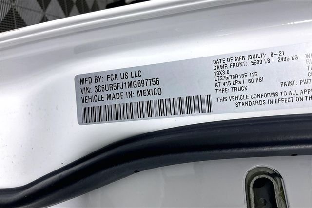 Used 2021 White Ram Laramie image 10