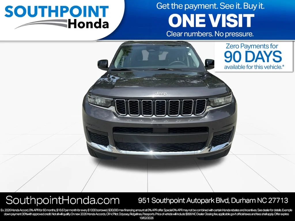 Used 2023 Gray Metallic Jeep Laredo image 2