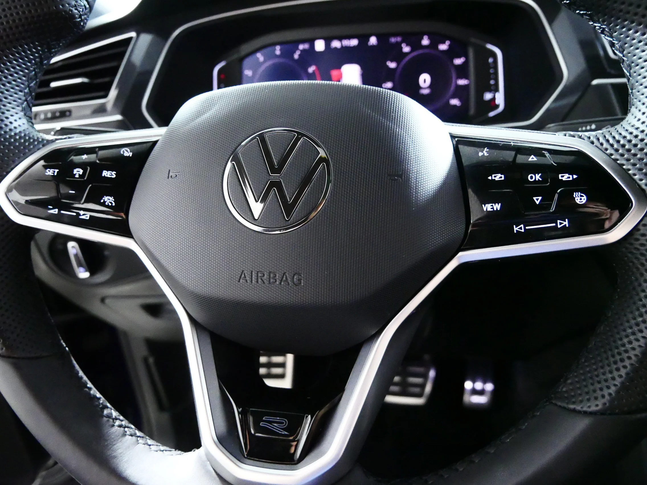 Used 2023 Atlantic Blue Metallic Volkswagen SEL R-Line image 25