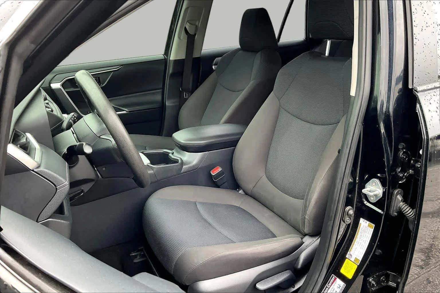Certified Used 2025 Midnight Black Metallic Toyota Hybrid LE image 8