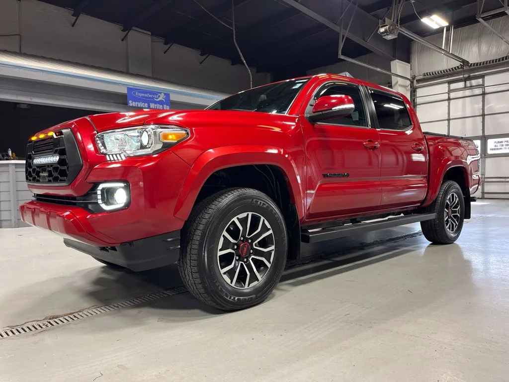 Used 2021 Barcelona Red Metallic Toyota TRD Sport image 3