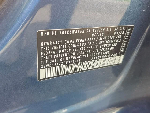 Used 2015 Blue Volkswagen 1.8T SE image 6