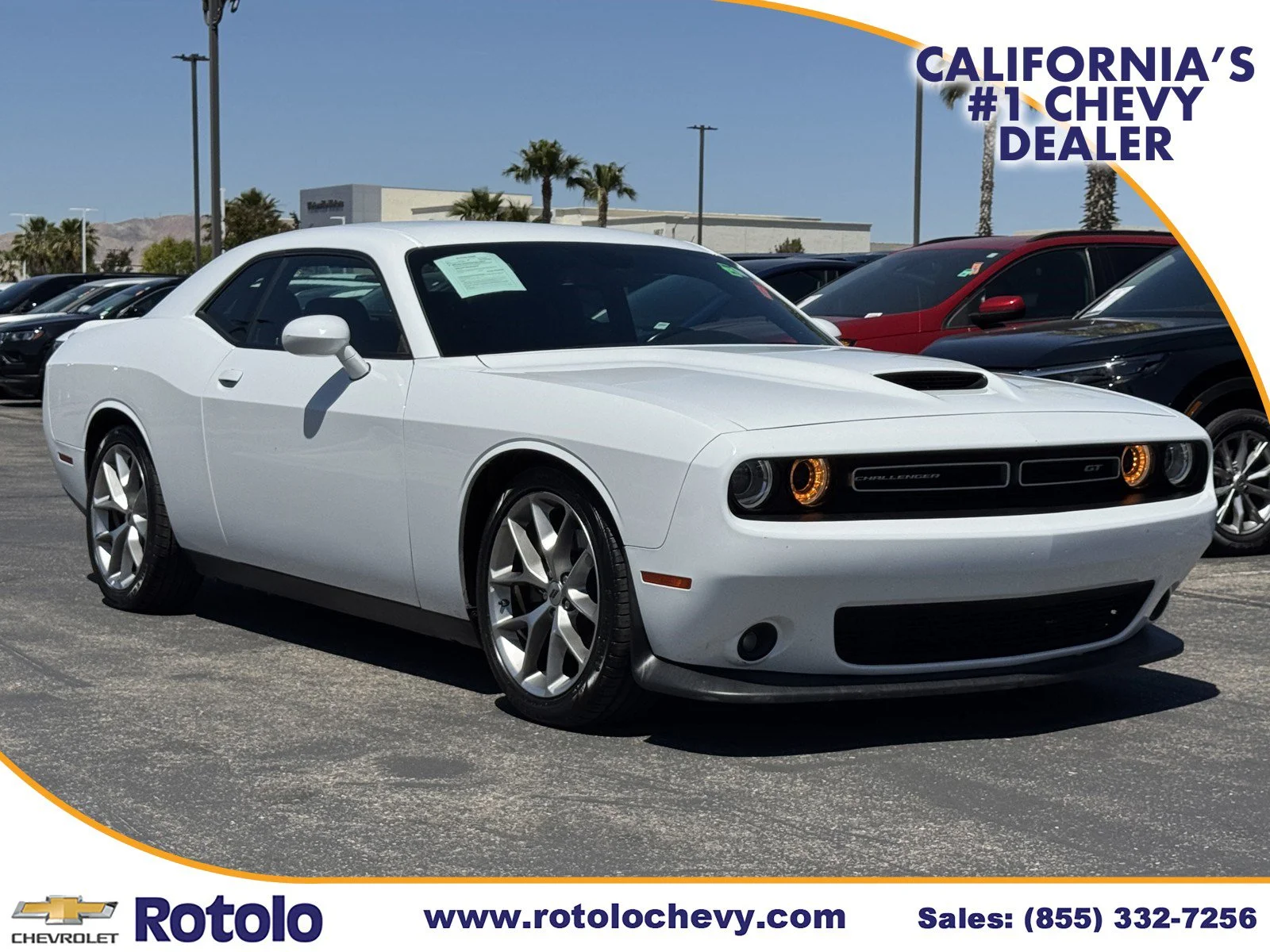Used 2022 White Knuckle Clearcoat Dodge GT image 1