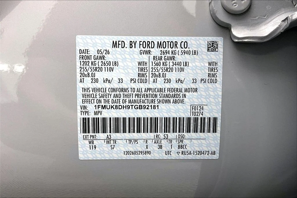 New 2026 White Metallic Ford Active image 8