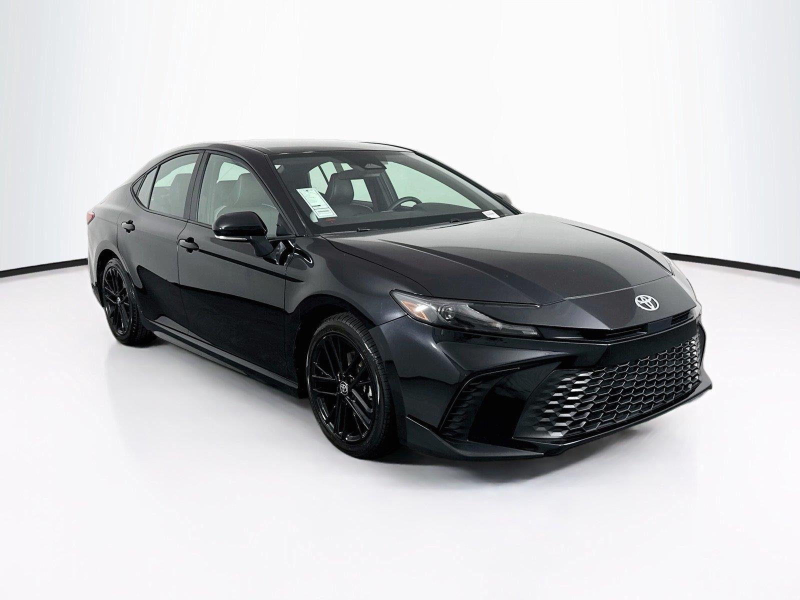 Certified Used 2025 Midnight Black Metallic Toyota SE image 9