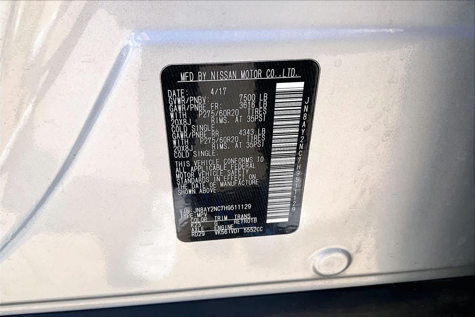 Used 2017 Brilliant Silver Nissan SL image 35