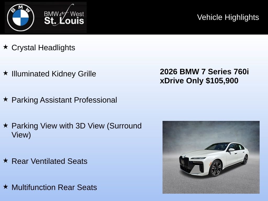 Used 2026 White BMW 760i xDrive image 16